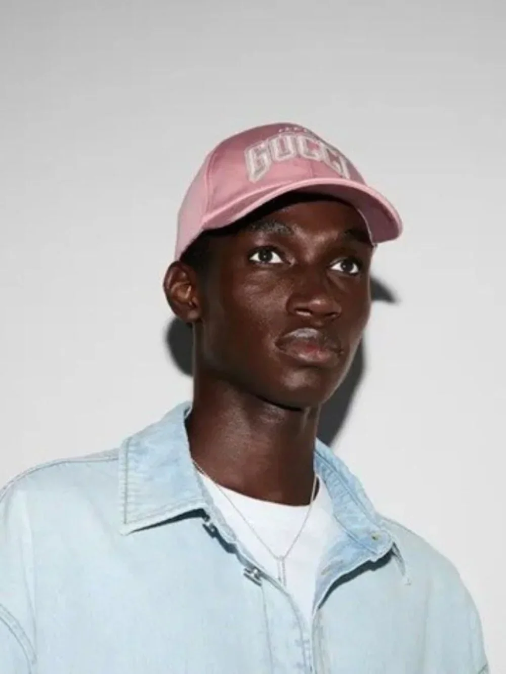 NWT Gucci embroidered logo cotton baseball cap hat - size M; Rtl $560